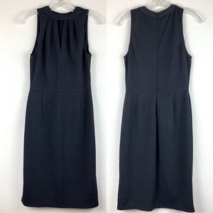 NWOT love…ady Pique Knit Sleeveless‎ High Neck w/ Key Hole Midi Dress
